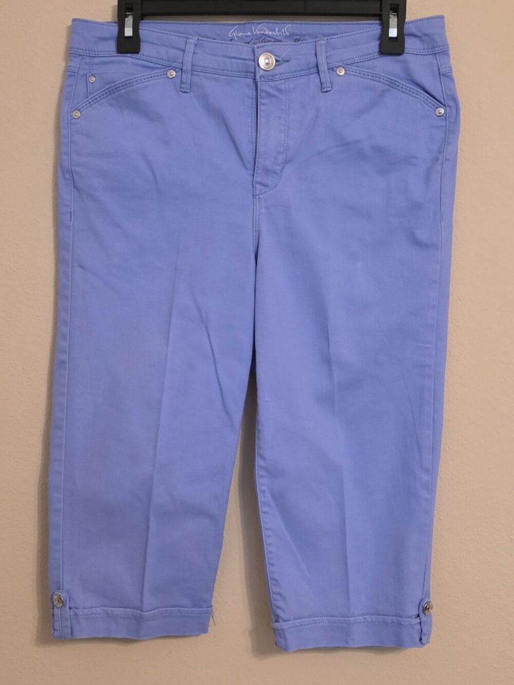 Gloria Vanderbilt Slimming Effect High Waist Amanda Skimmer Capri Pants 6
